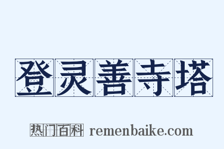 登灵善寺塔是什么意思的图片